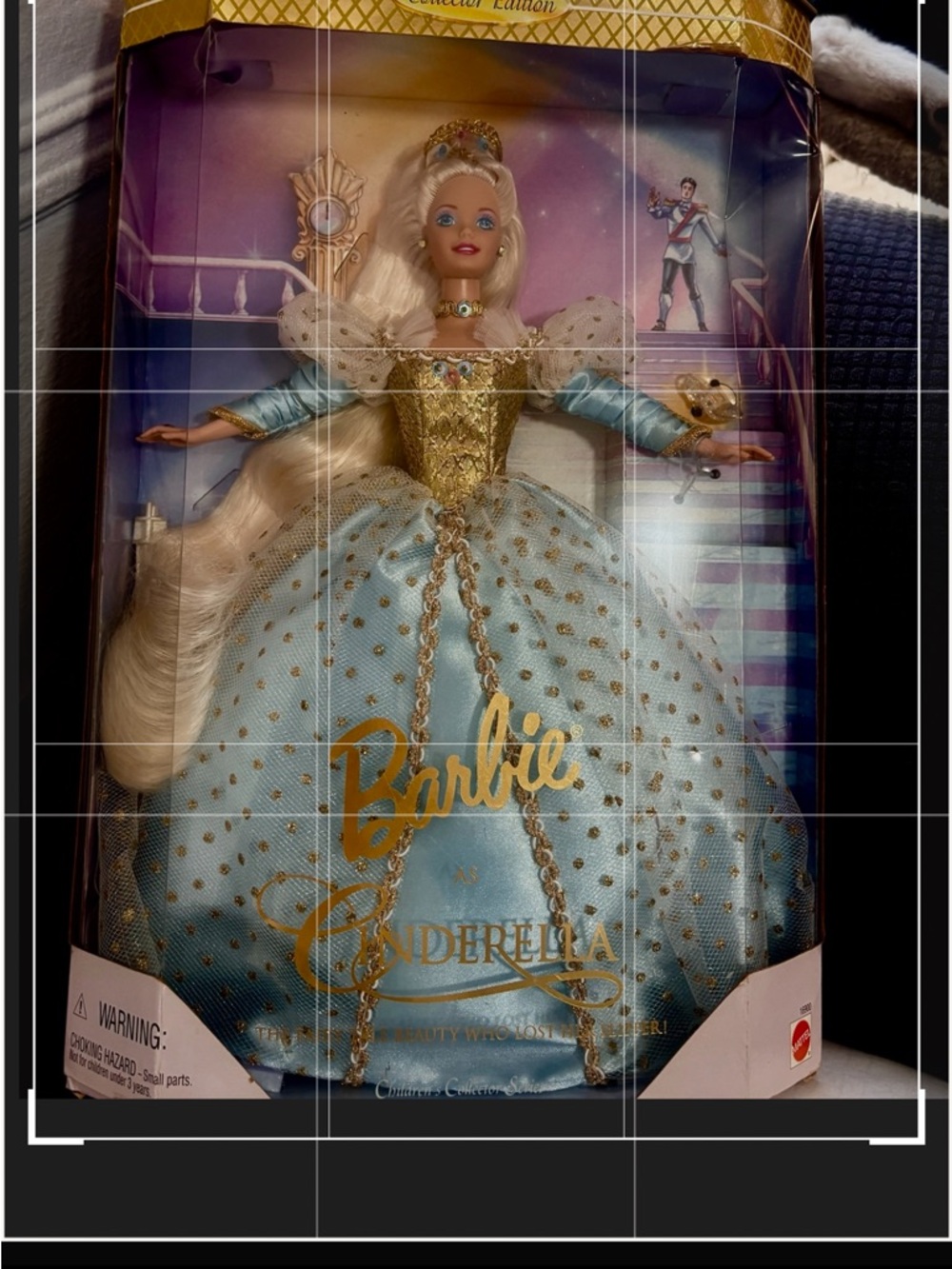Barbie Cinderella Doll in Gold & Blue Gown, vintage Barbie